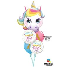 Bukiet 1142 Magical Day Birthday Qualatex #57352 57262-2 57553-2 43791 43762